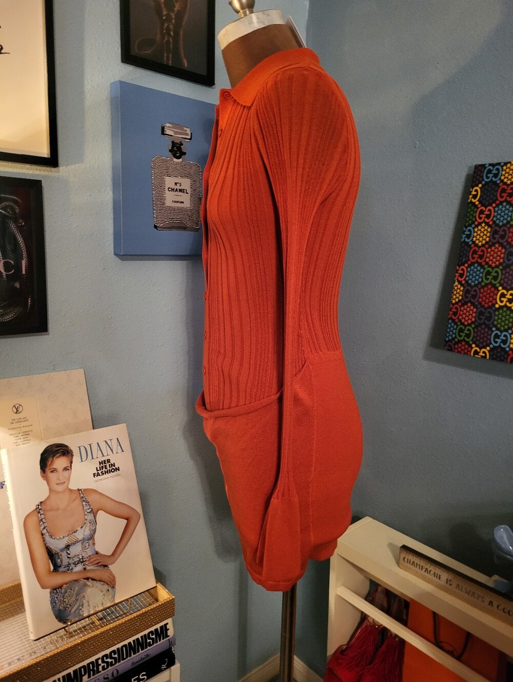 Significant Other Yasmine Mini Dress in Persimmon - Picture 10 of 11